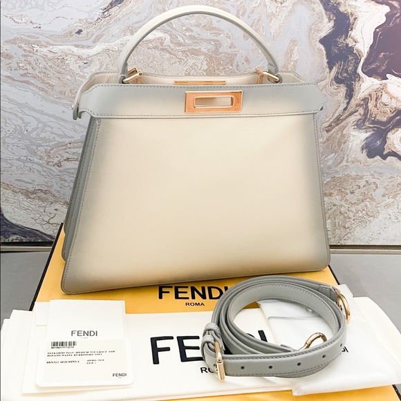 Sold!! Fendi Peekaboo ISeeU Ombre Medium Nappa Leather Tote - Picture 2 of 16